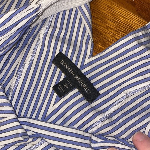 banana republic blue and white striped tank - Picture 2 of 2